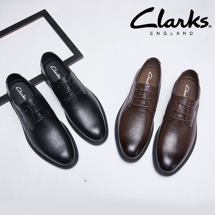 Clarks™ - Chaussures d'affaires en cuir pour hommes