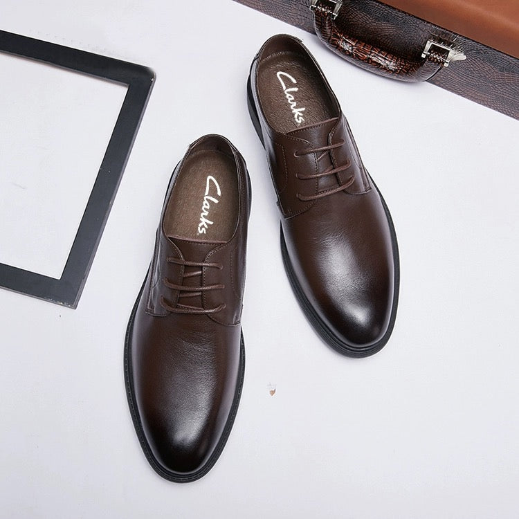 Clarks™ - Chaussures d'affaires en cuir pour hommes