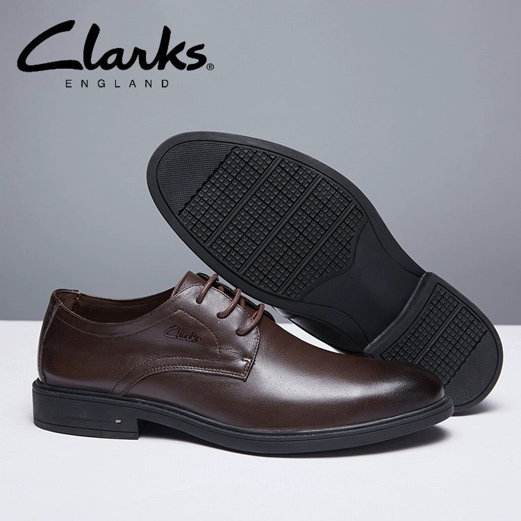 Clarks™ - Chaussures d'affaires en cuir pour hommes